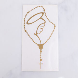 Our Lady and Rosary Decal - 2 Pack