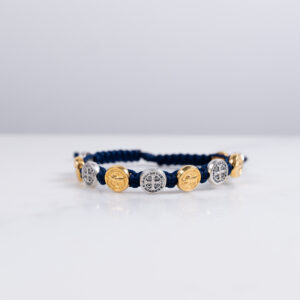 Medjugorje St. Benedict Medal Bracelet - Gold and Silver